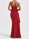 Mila | strapless maxi met hoge split