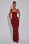 Insel | Rotes Maxikleid